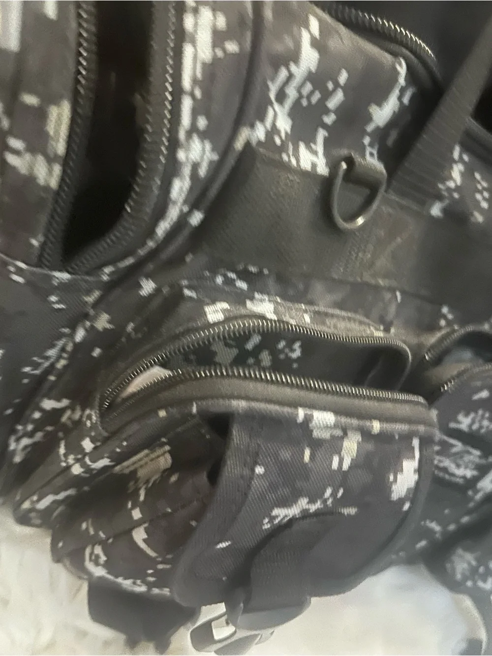 Navy Digital Camo Utility Duffel Bag -